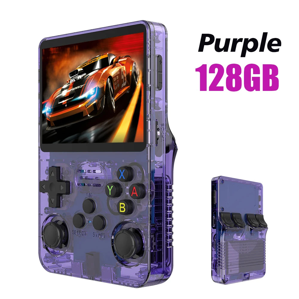 Ultimate Open Source R36S Retro Handheld Game Console - 3.5" IPS Screen, 64GB/128GB Games, Portable Gaming on the Go!