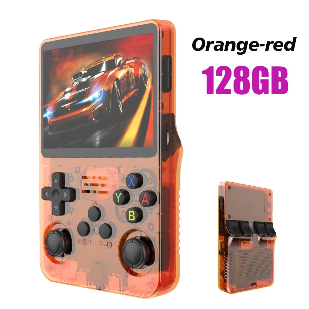 Ultimate Open Source R36S Retro Handheld Game Console - 3.5" IPS Screen, 64GB/128GB Games, Portable Gaming on the Go!