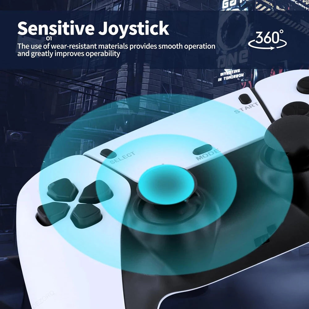 Mini Game Stick - 4K HD Retro Gaming Console with Wireless Controllers for Classic Arcade Games