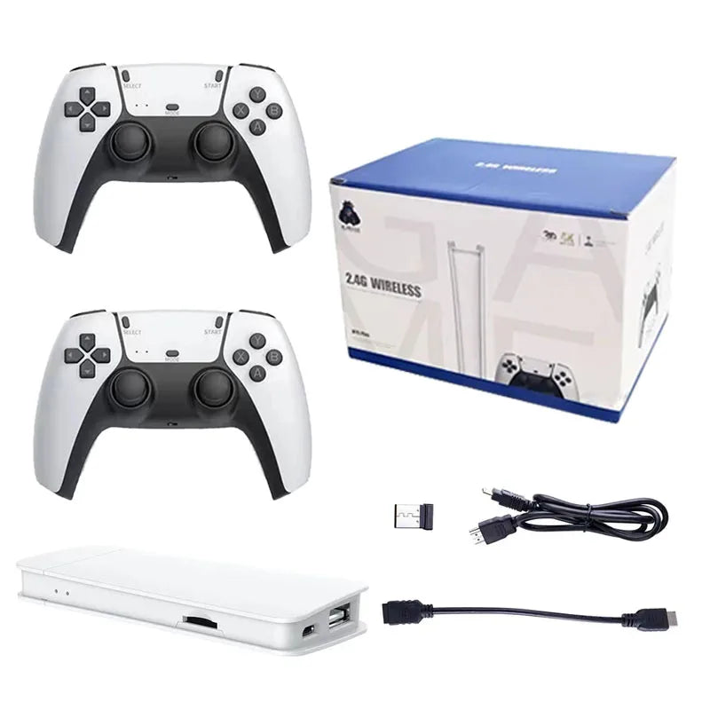 Mini Game Stick - 4K HD Retro Gaming Console with Wireless Controllers for Classic Arcade Games