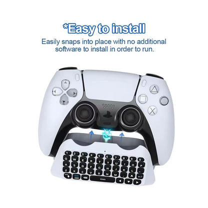 Wireless Keyboard for PS5 Controller 